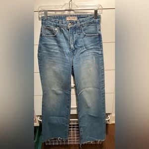 Madewell curvy perfect vintage wide leg crop jeans - size 23
